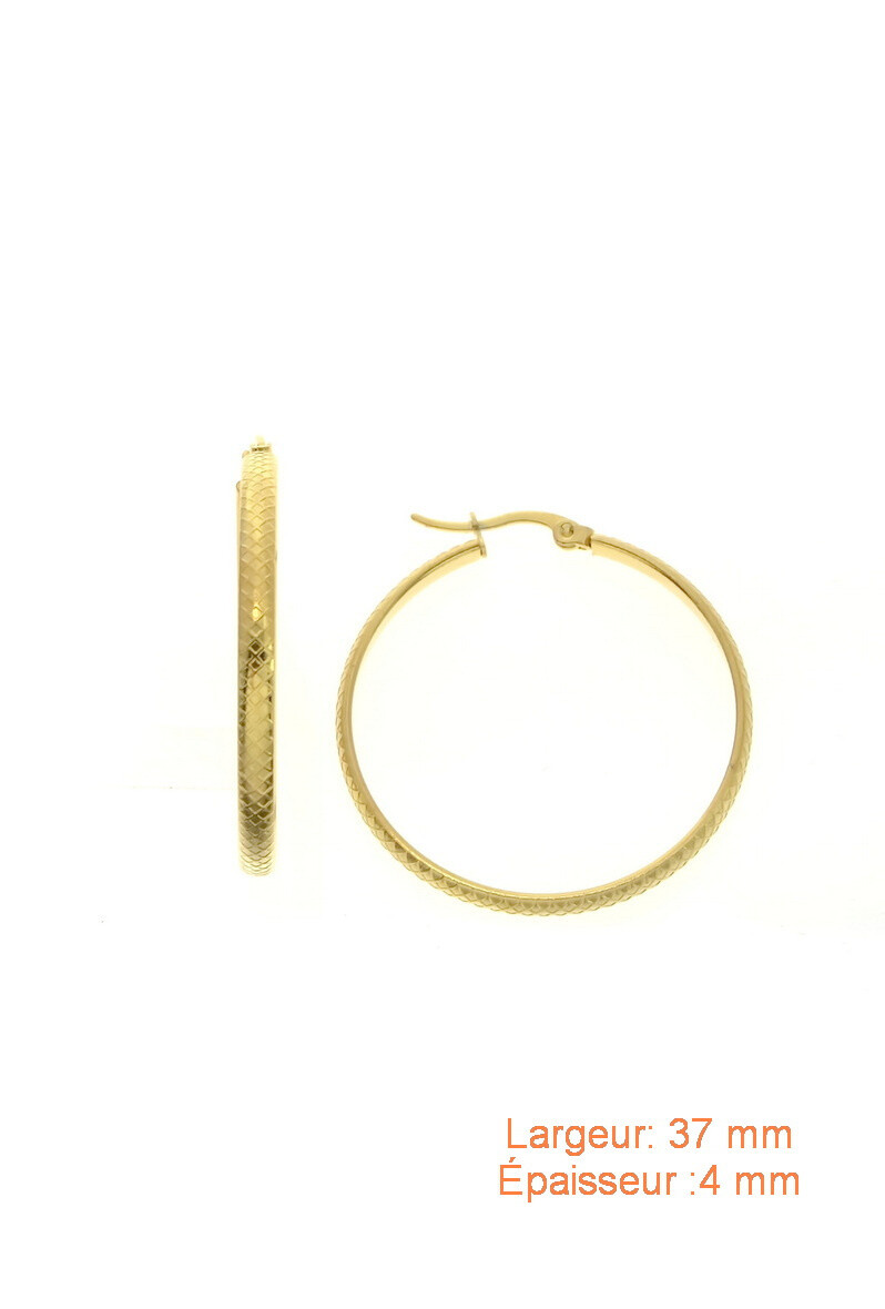 Wholesaler LILY CONTI-L&C Bijoux - Hoop earrings-Stainless Steel