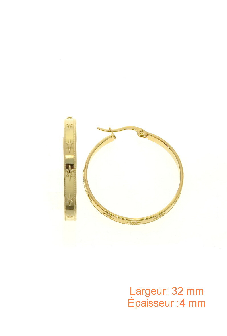 Wholesaler LILY CONTI-L&C Bijoux - Hoop earrings-Stainless Steel