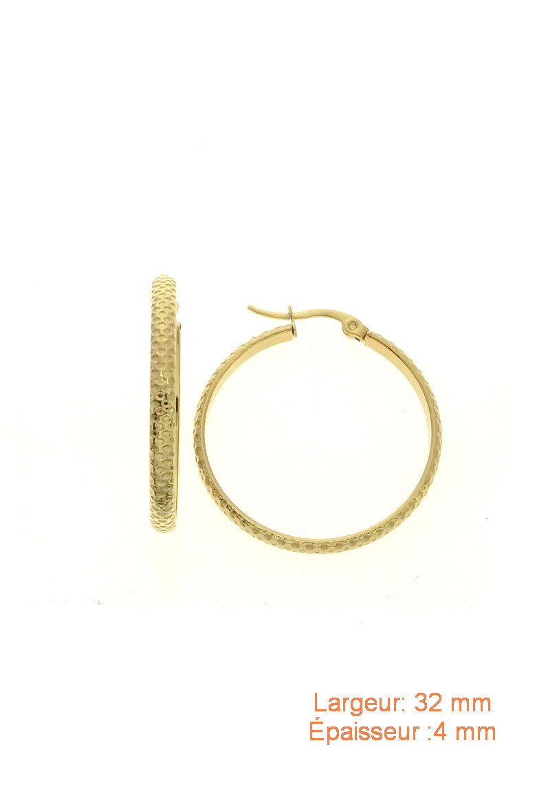 Wholesaler LILY CONTI-L&C Bijoux - Hoop earrings-Stainless Steel