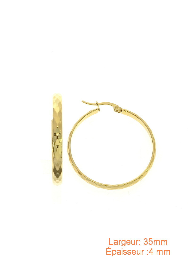 Wholesaler LILY CONTI-L&C Bijoux - Hoop earrings-Stainless Steel