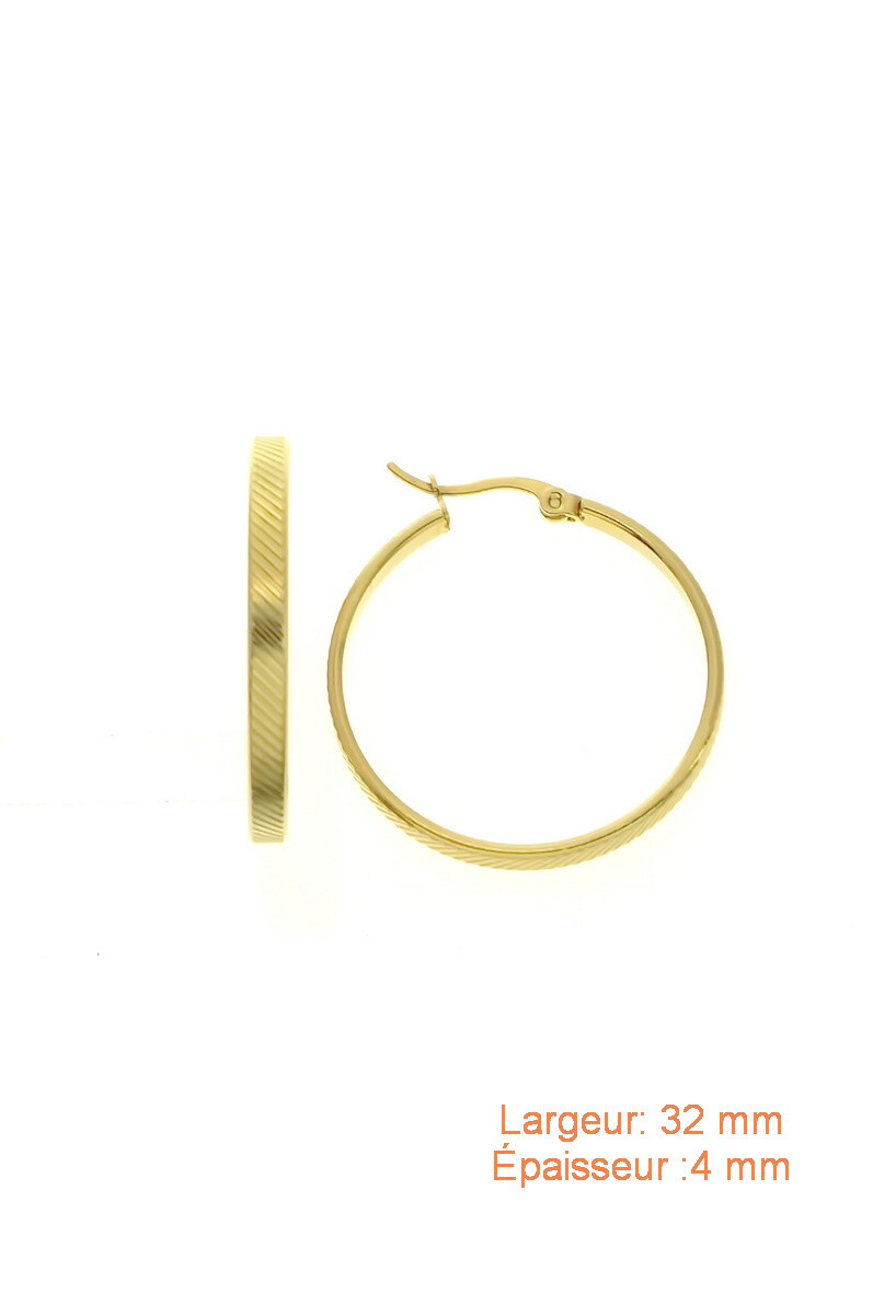 Wholesaler LILY CONTI-L&C Bijoux - Hoop earrings-Stainless Steel