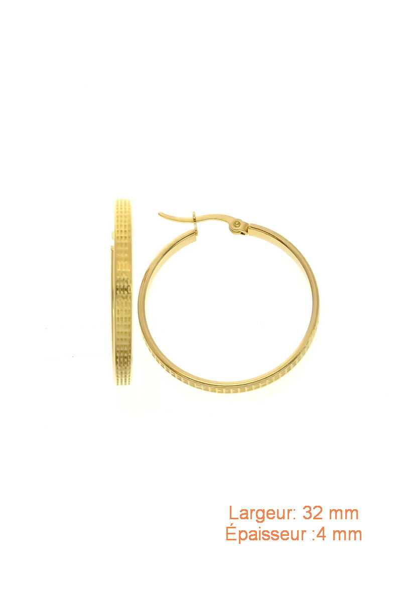 Wholesaler LILY CONTI-L&C Bijoux - Hoop earrings-Stainless Steel