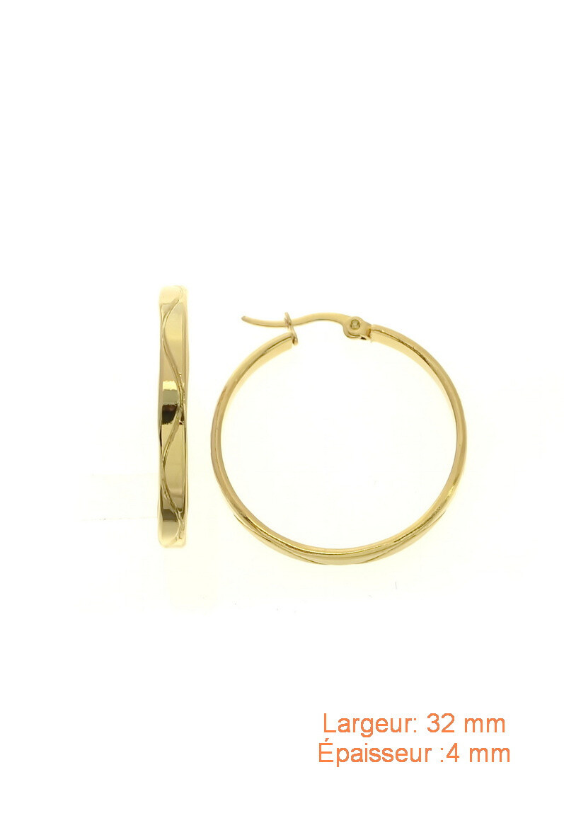 Wholesaler LILY CONTI-L&C Bijoux - Hoop earrings-Stainless Steel