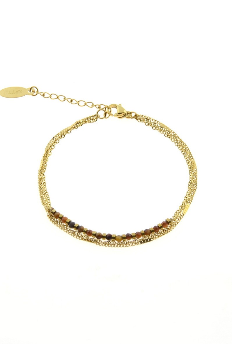 Wholesaler LILY CONTI-L&C Bijoux - Stainless 3 row bracelet