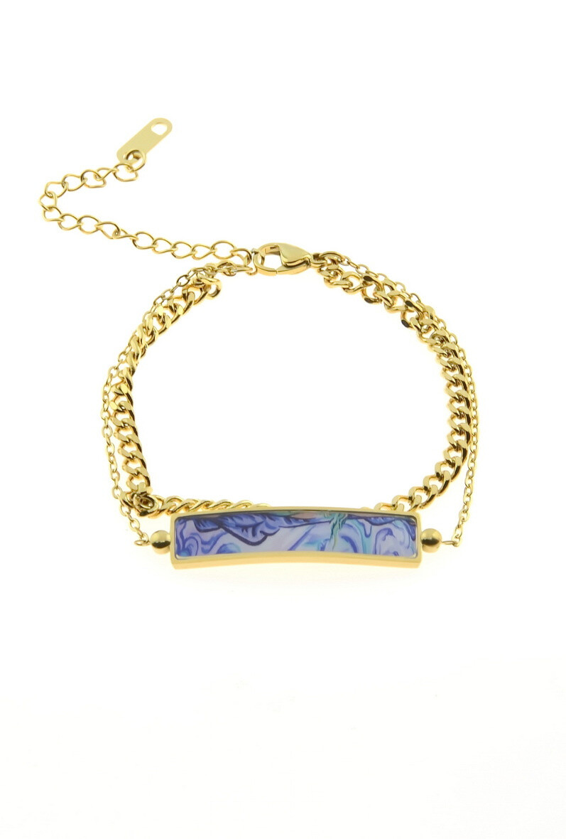 Wholesaler LILY CONTI-L&C Bijoux - Stainless 2 row bracelet.