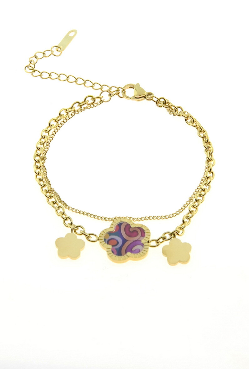 Wholesaler LILY CONTI-L&C Bijoux - 2 -row bracelet -Stainless stainlessness.