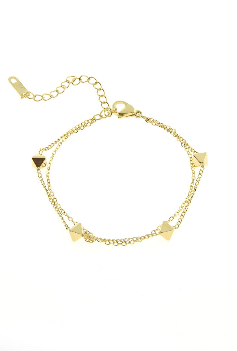 Wholesaler LILY CONTI-L&C Bijoux - Stainless 2 row bracelet.