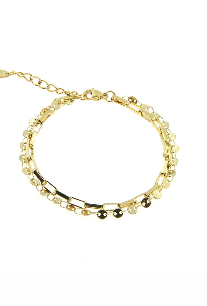 Wholesaler LILY CONTI-L&C Bijoux - Stainless 2 row bracelet