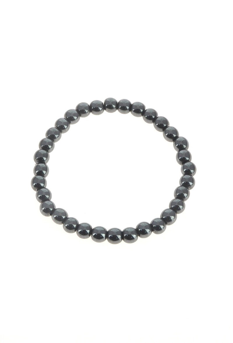 Grossiste LILY CONTI - Bracelet élastique-Pierre de Hematite