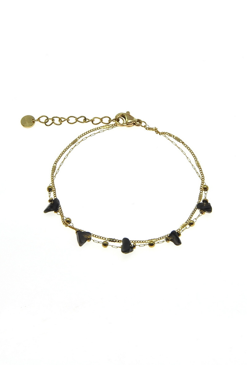 Mayorista LILY CONTI - Pulsera-Acero inoxidable-piedras