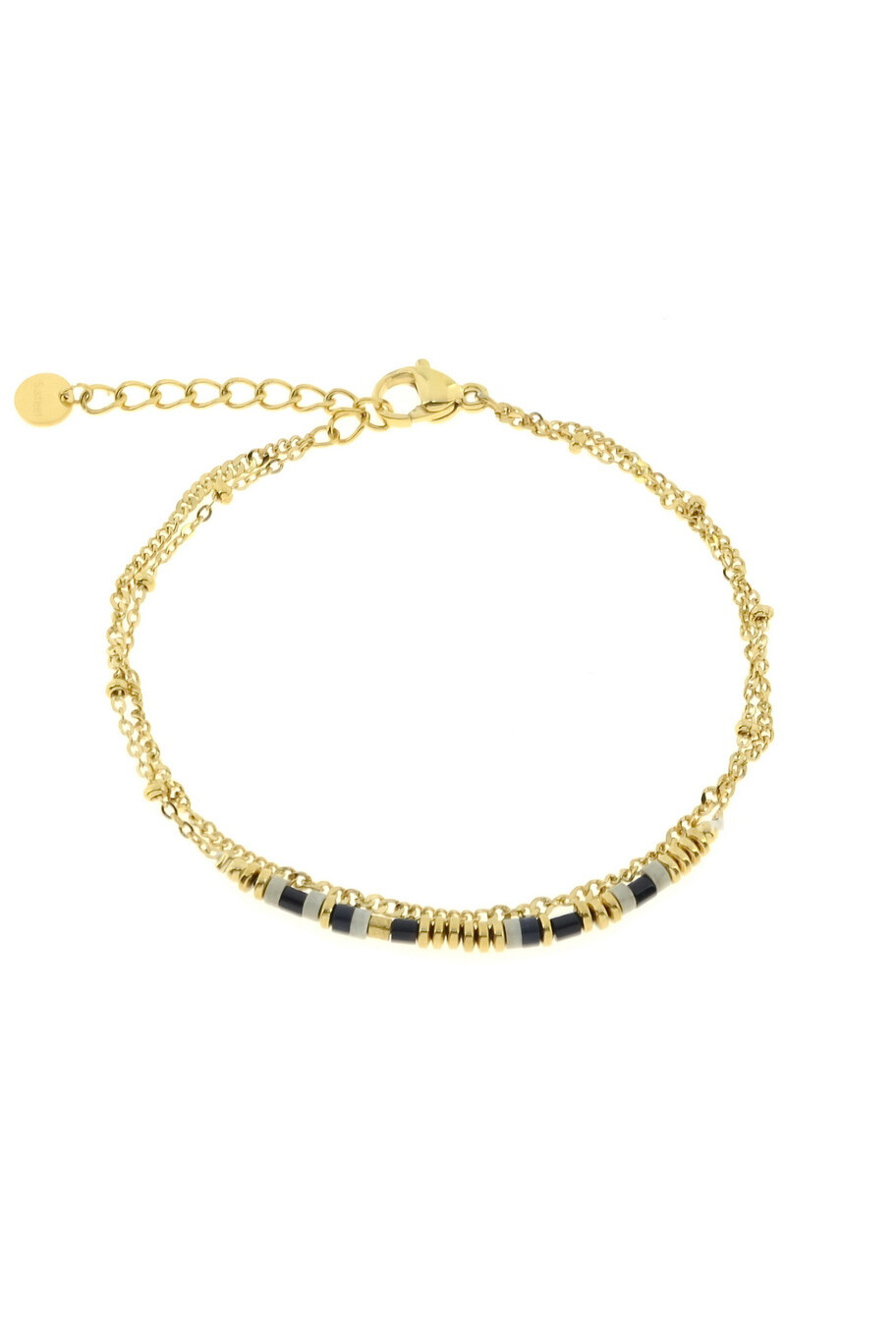Großhändler LILY CONTI - Edelstahl 2-Reihen-Tinarmband