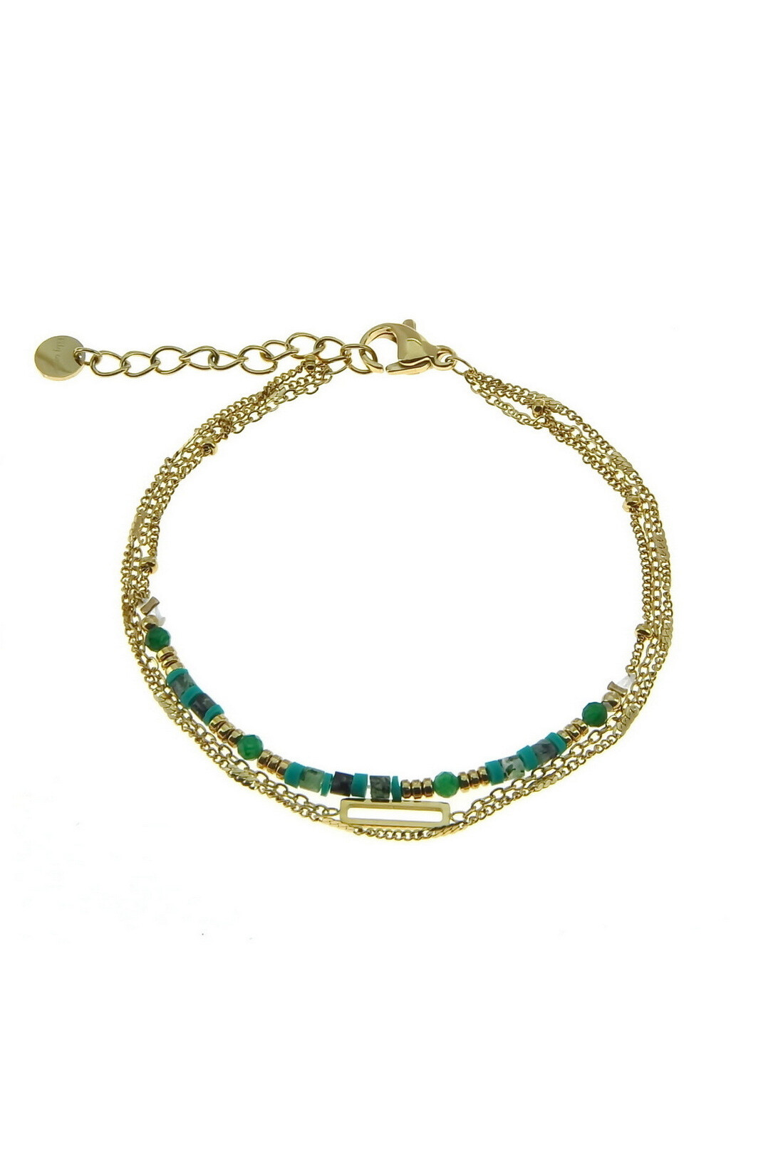 Grossiste LILY CONTI - Bracelet 3 rangs-acier inoxydable