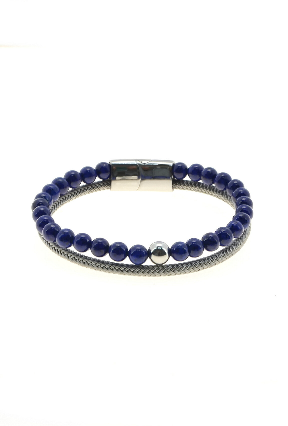 Großhändler LILY CONTI - Armband 2 rostfreie Oberlosigkeit und andere Materialien-Man-220mm