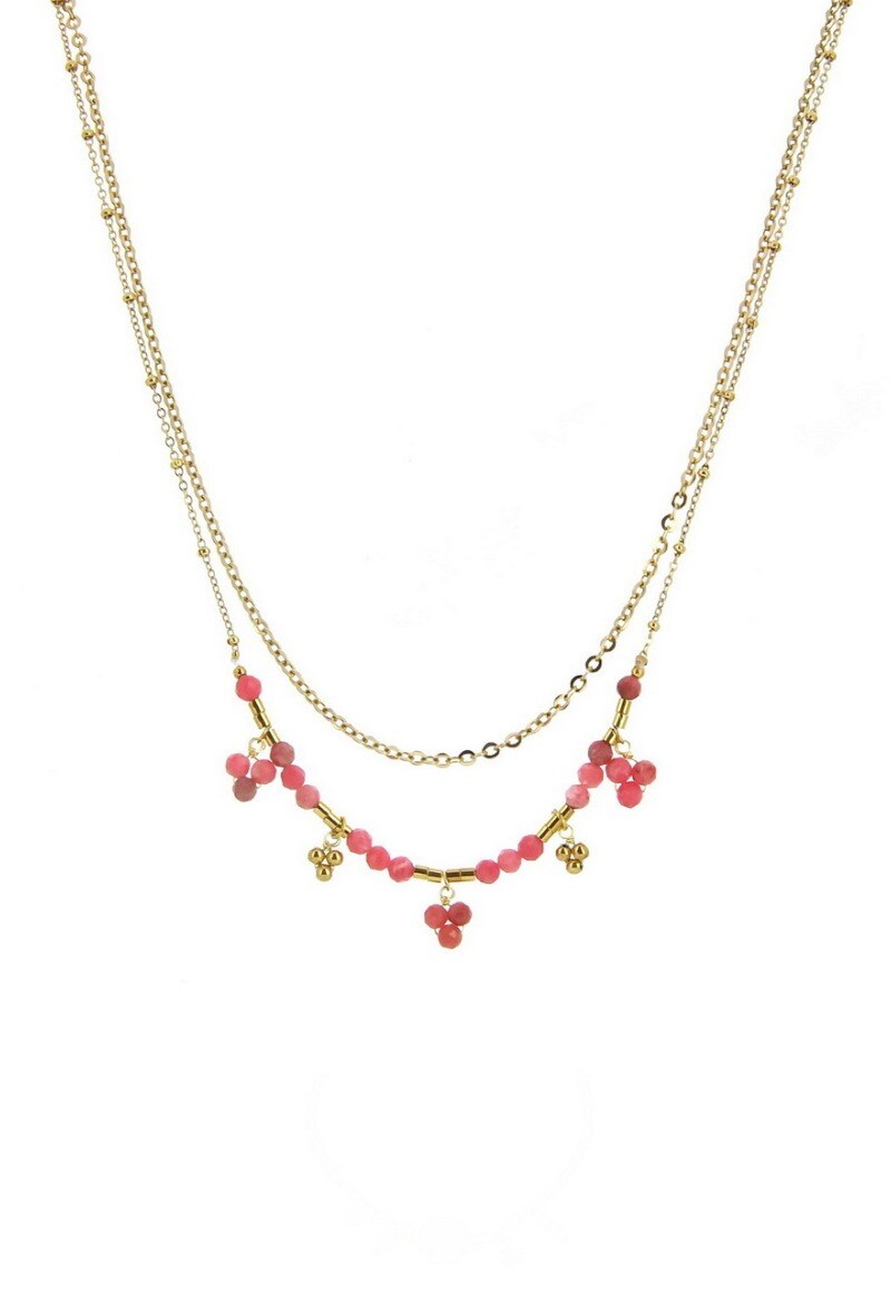 Wholesaler LILY CONTI - Necklace-stainless steel-Stones
