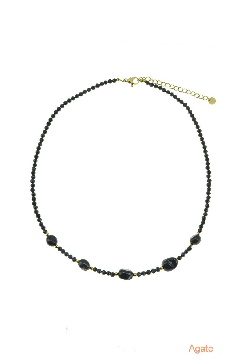 Wholesaler LILY CONTI - Necklace-stainless steel-Stones