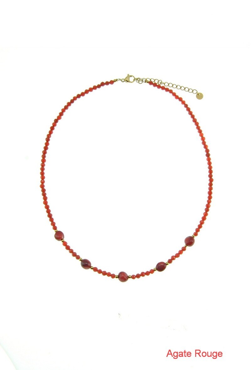 Wholesaler LILY CONTI - Necklace-stainless steel-Stones