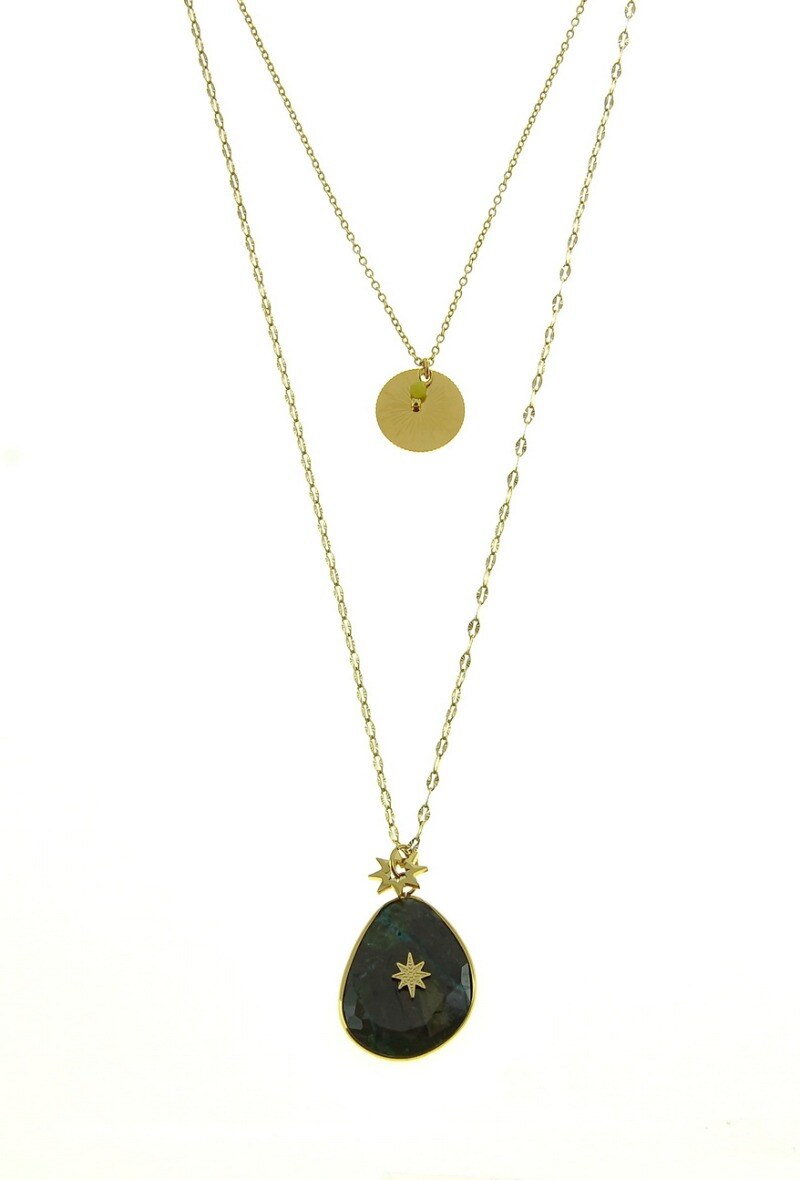 Grossiste LILY CONTI - Collier-Acier-Pierres