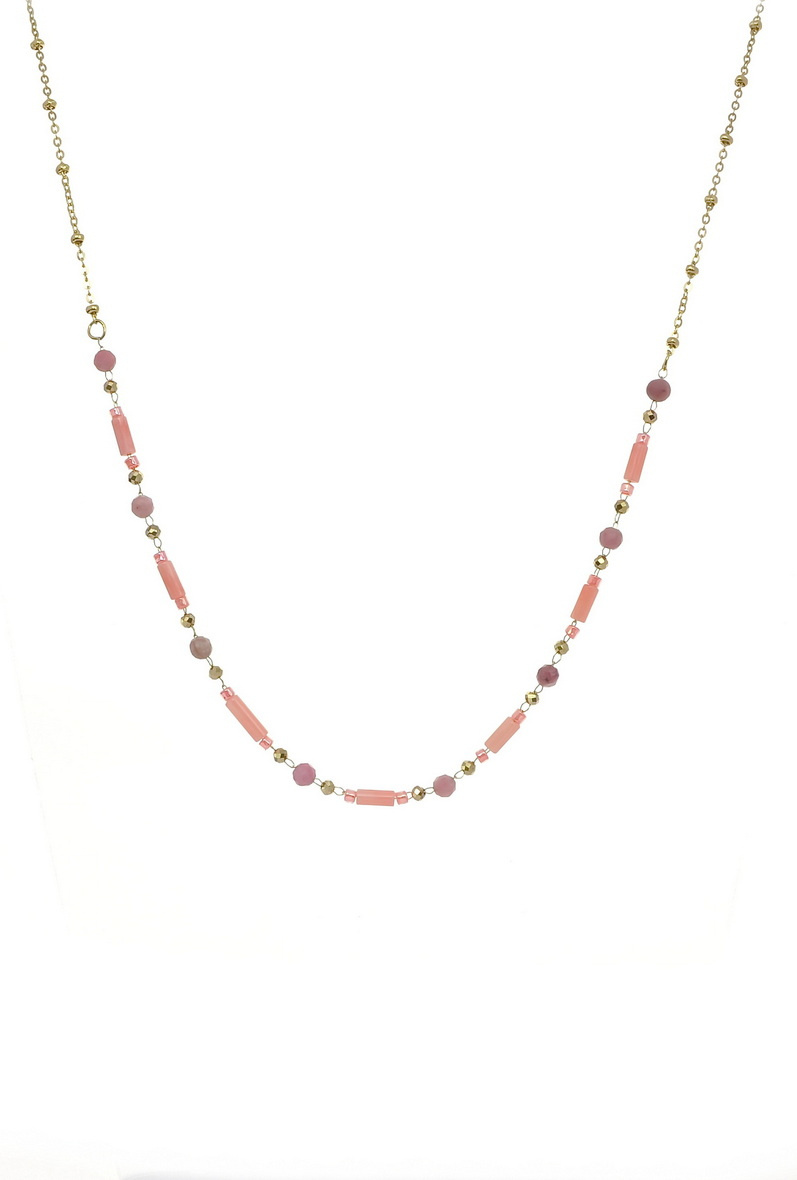 Mayorista LILY CONTI - Collar-Acero inoxidable-Piedras