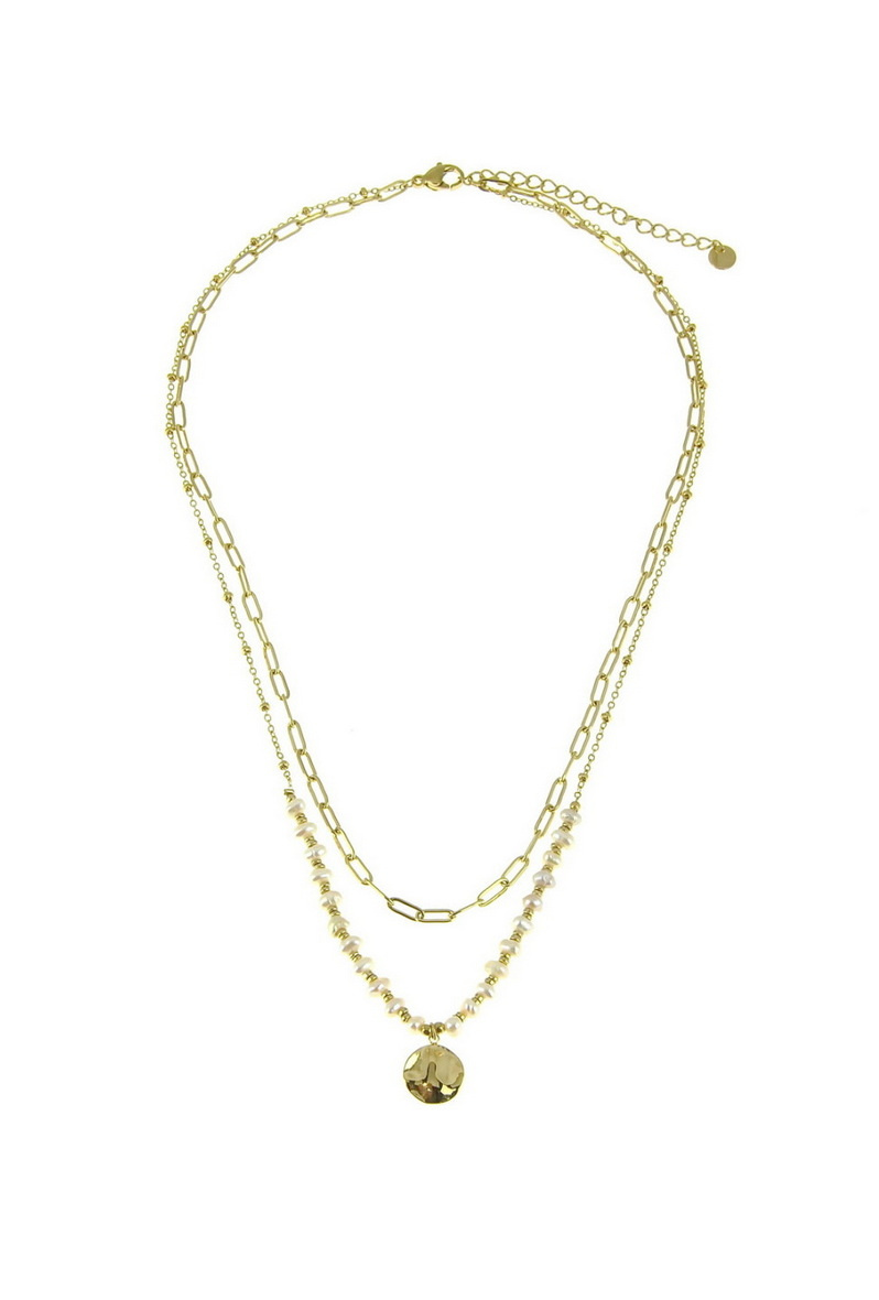 Mayorista LILY CONTI - Collar-Cuentas de acero inoxidable