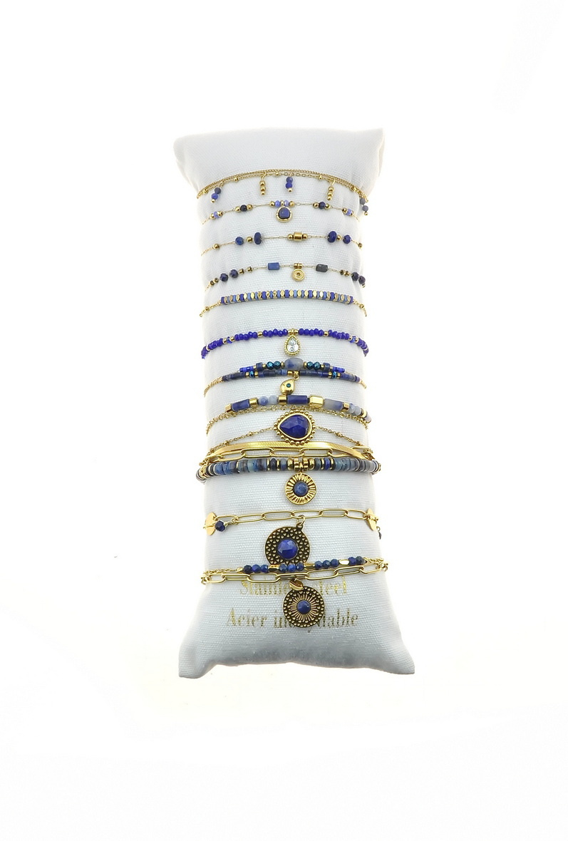 Grossiste LILY CONTI - Ensemble de bracelets-Acier-pierres.