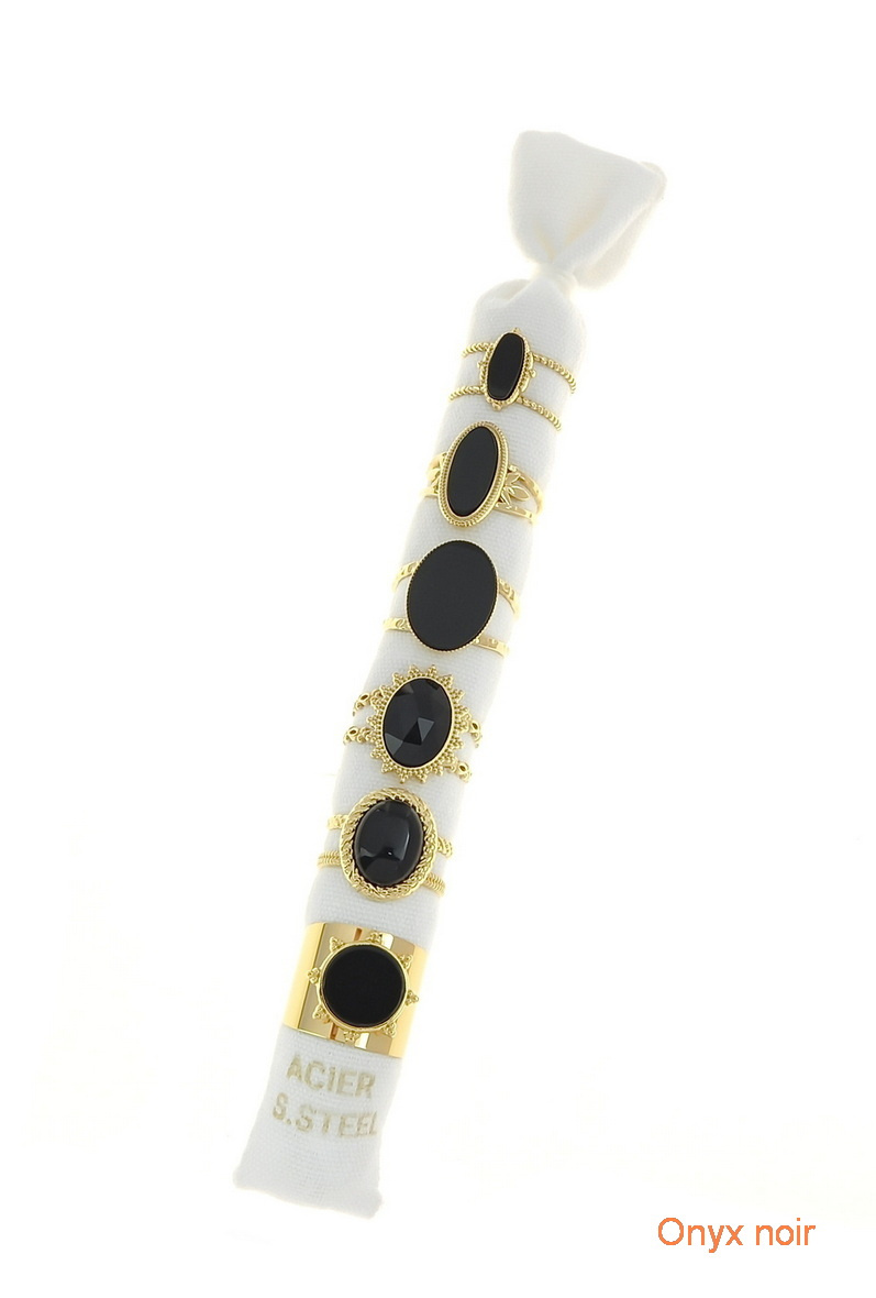Wholesaler LILY CONTI - Set of Rings-stainless steel-stones