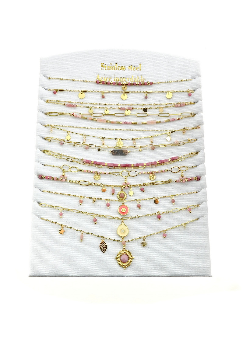 Mayorista LILY CONTI - Conjunto de collar de acero inoxidable