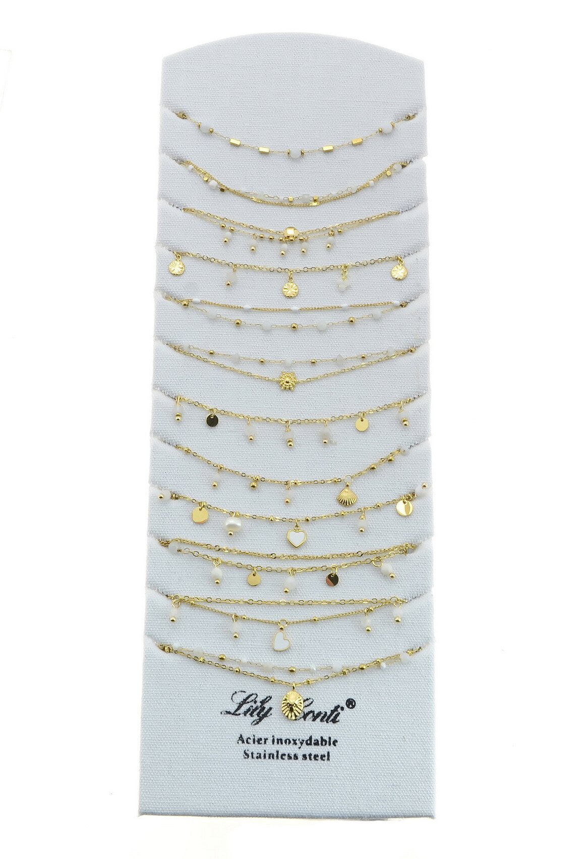 Mayorista LILY CONTI - Conjunto de 12 cadenas-perses-cajas
