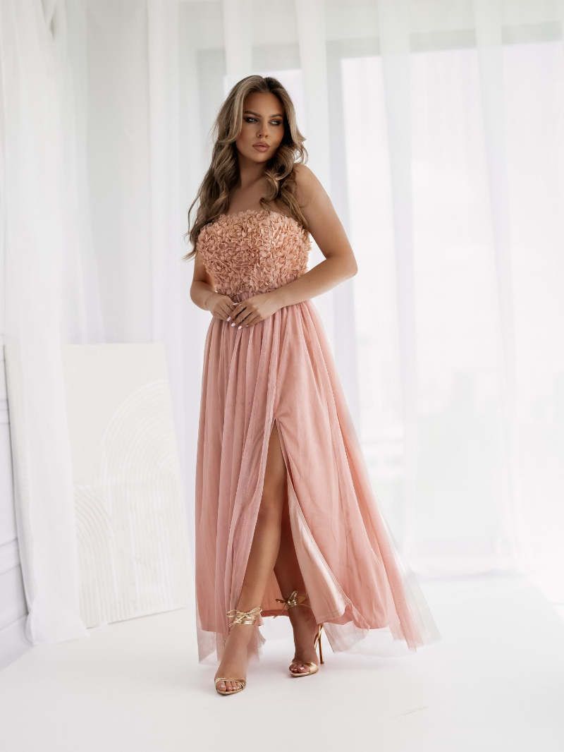 Grossista Lily Mcbee - Abito floreale senza spalline
