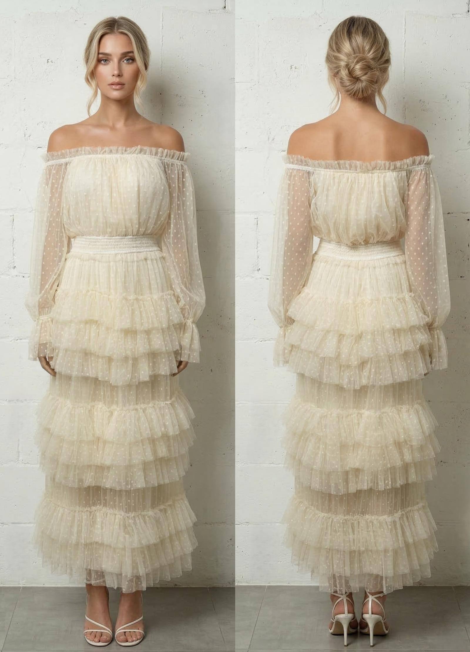Ocane Dress  Rose Petal & Crochet Romance | Paris Fashion Shops