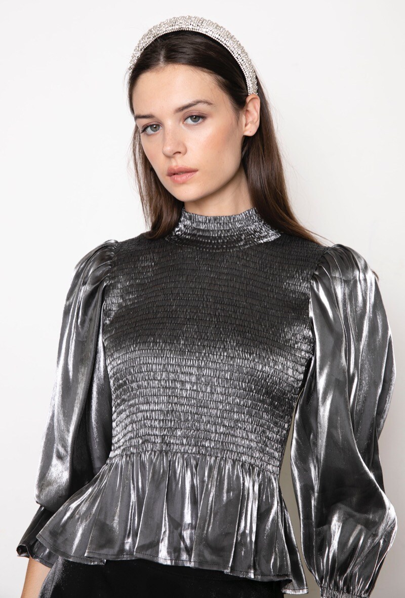 Wholesaler Lily White - Smock Iridescent blouse