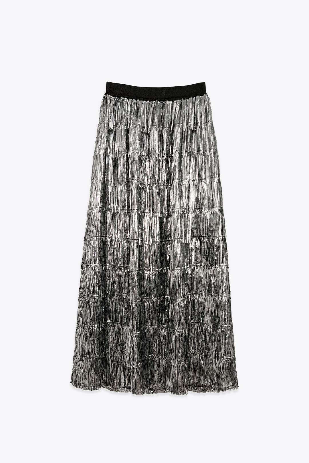 Jupe sequins à franges