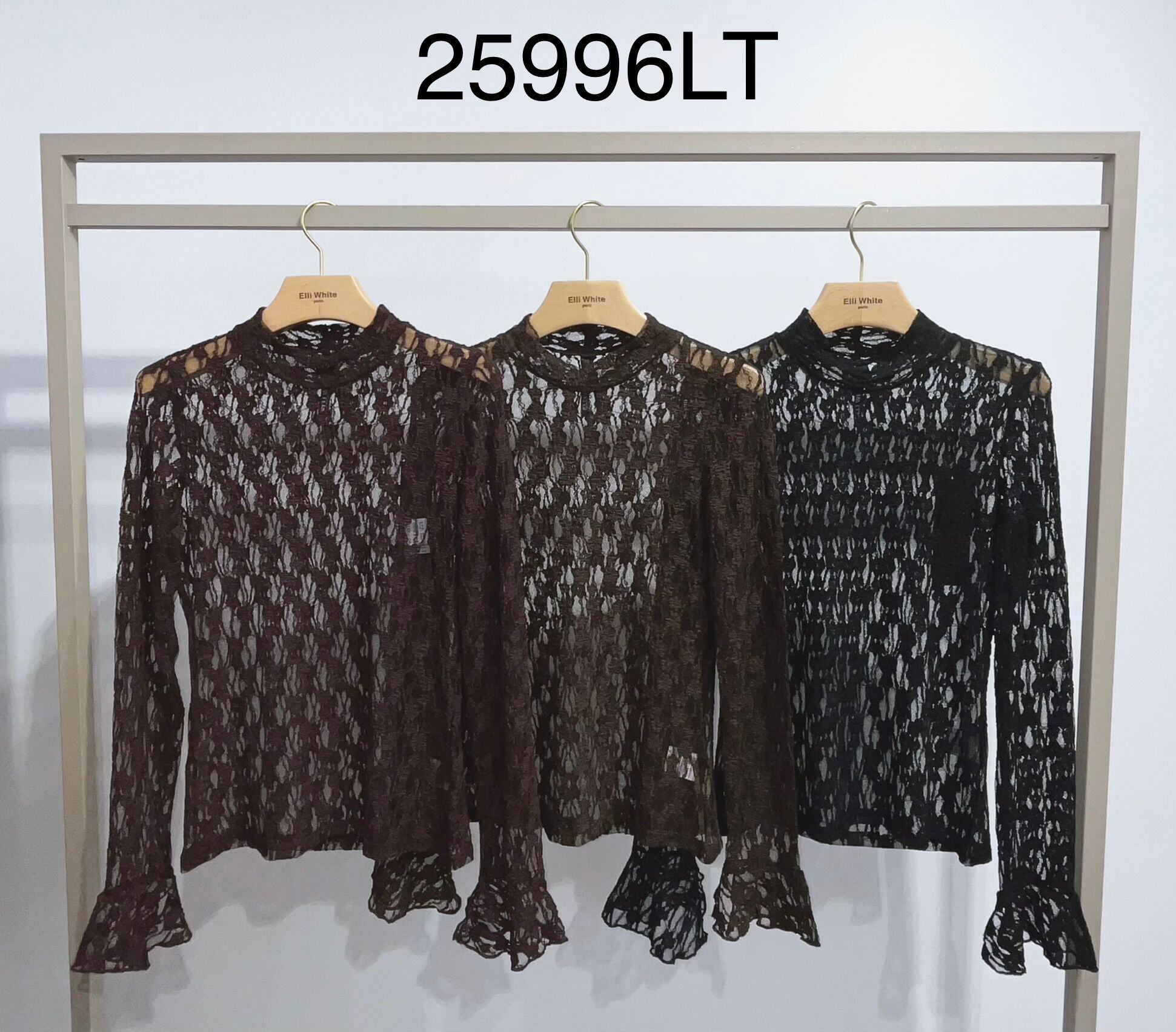 Top en dentelle transparent