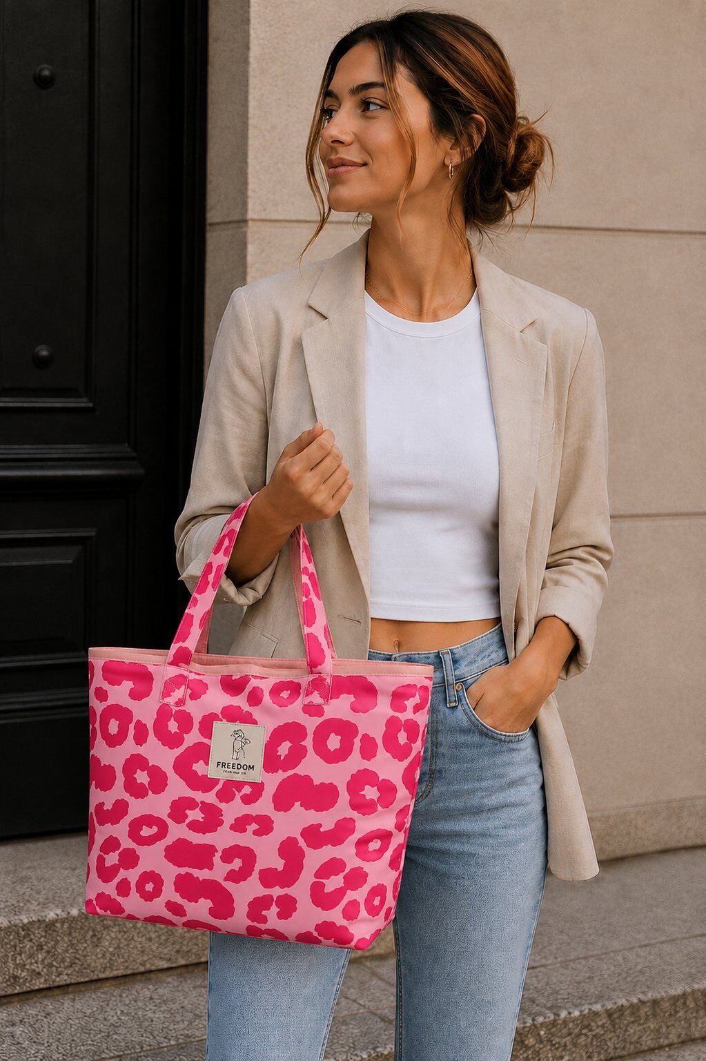 Großhändler LINA - Trendige Leopardenmuster Damen Tote Bag – NALLA