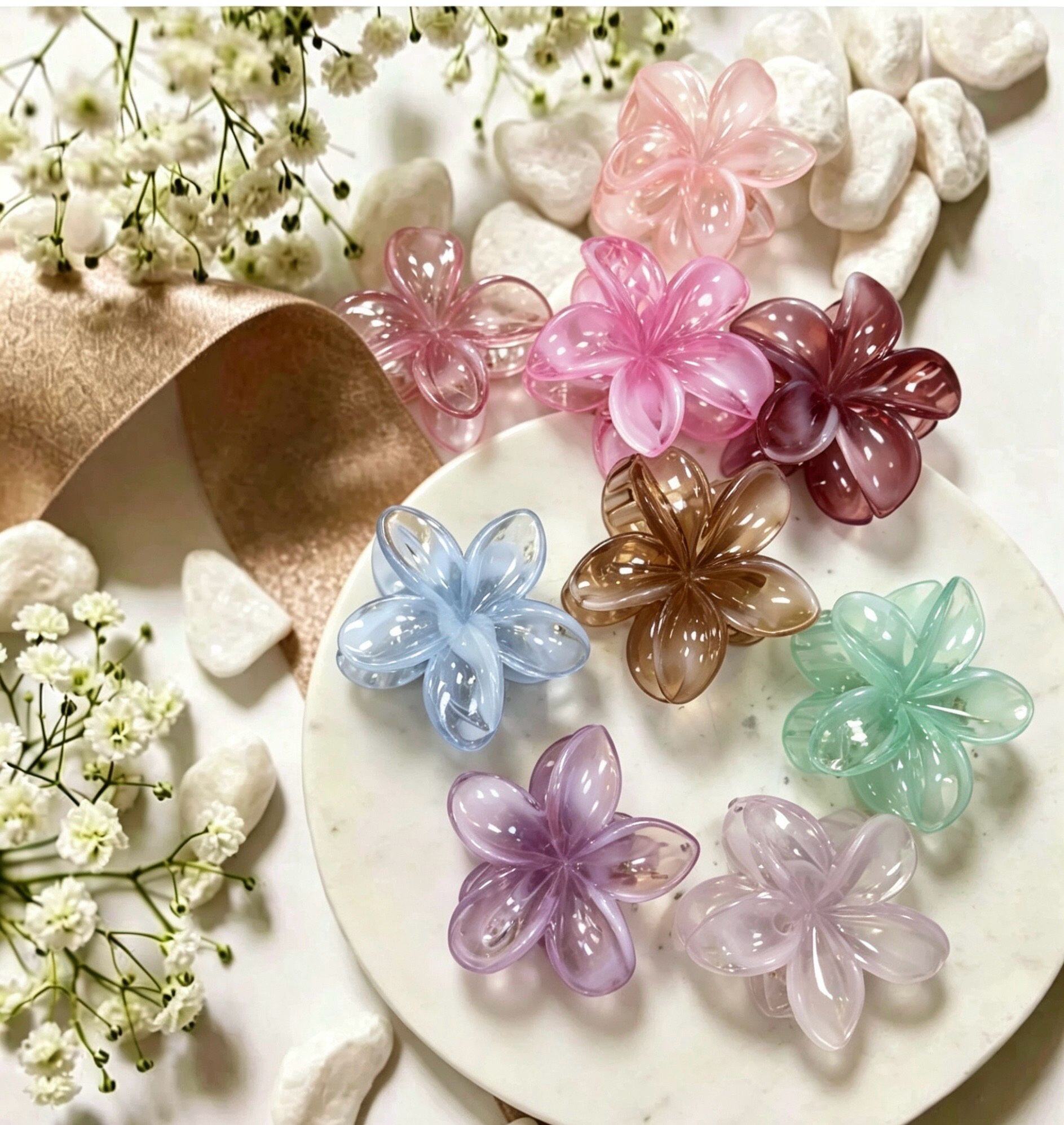 Wholesaler LINETA - Transparent Flower Clips