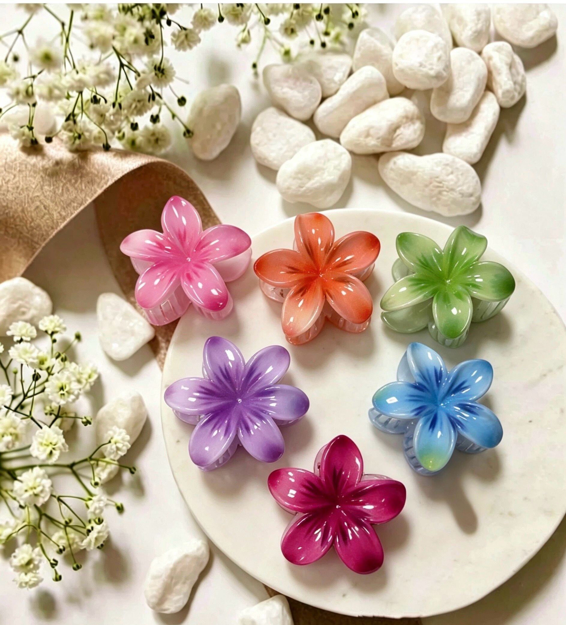 Grossiste LINETA - Pinces Fleurs Color
