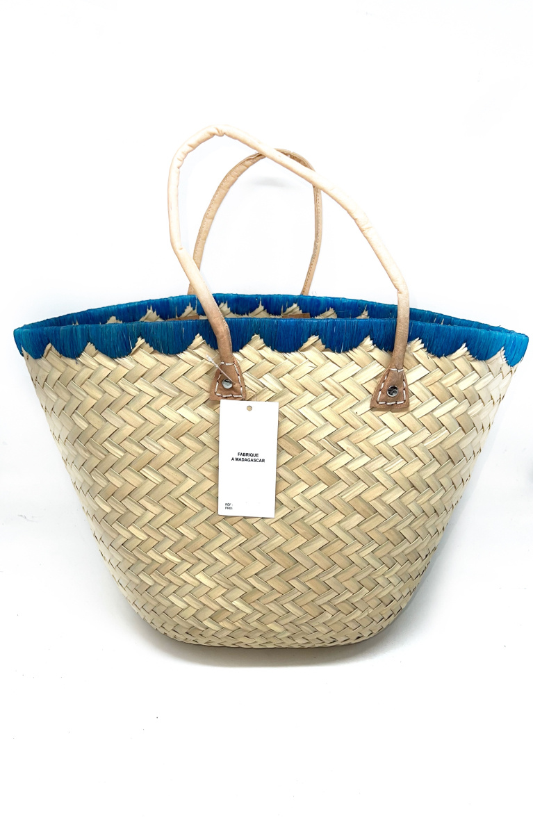 Wholesaler LINETA - plain natural straw basket bag