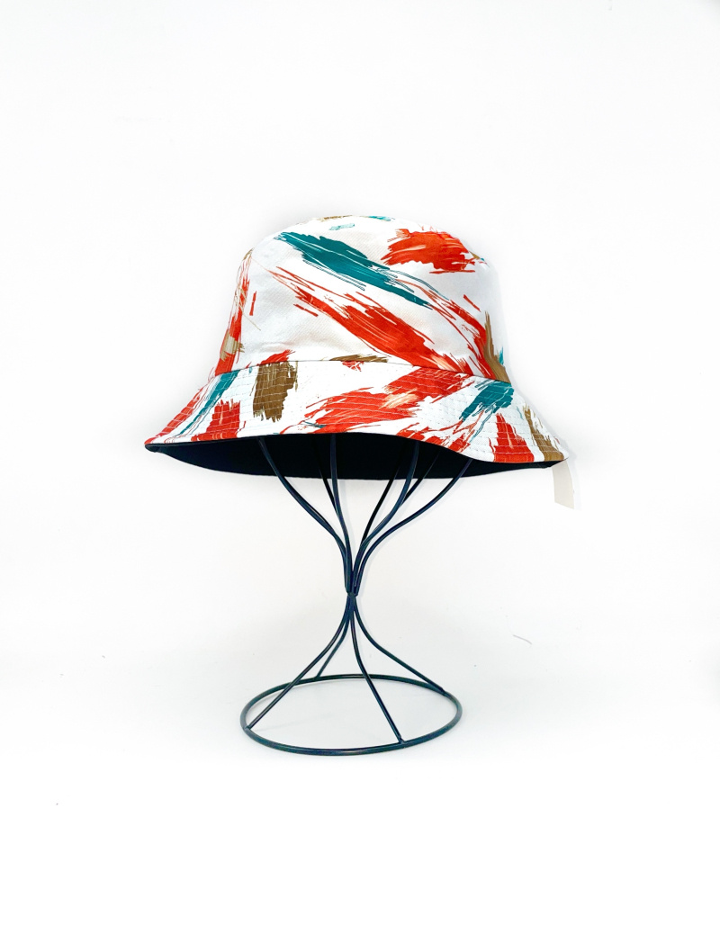 Großhändler LINETA - Wendbarer Fischerhut mit Bandana-Print