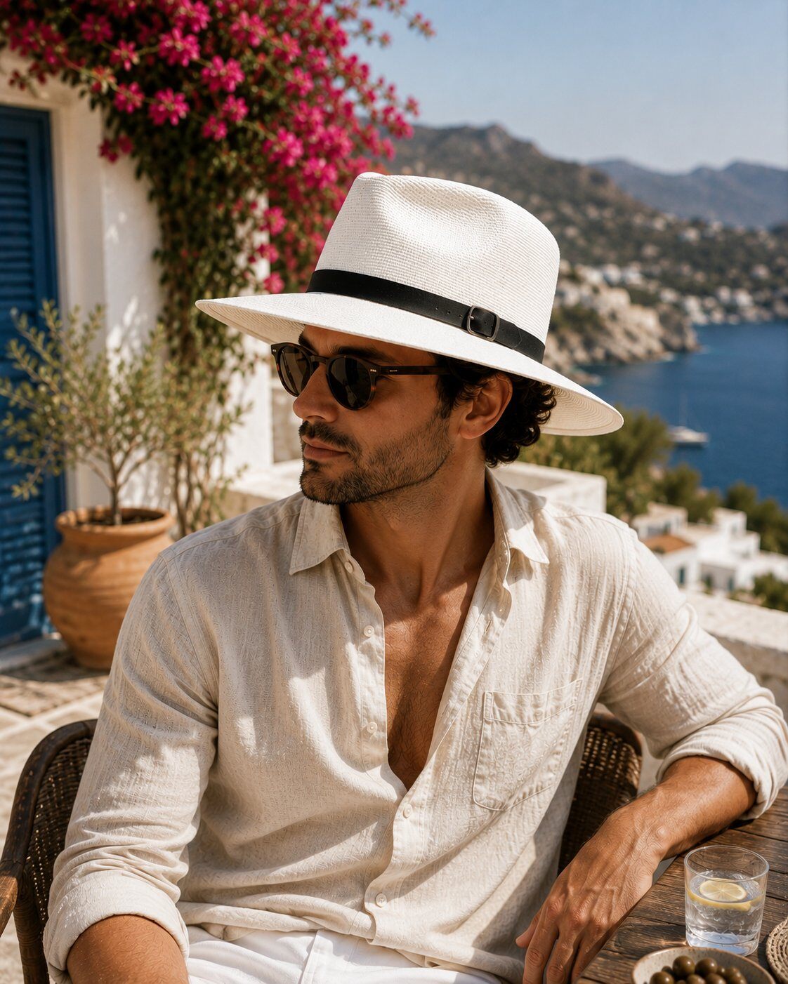 Grossiste LINETA - CHAPEAUX HOMME-9 Chapeau en papier a large bord