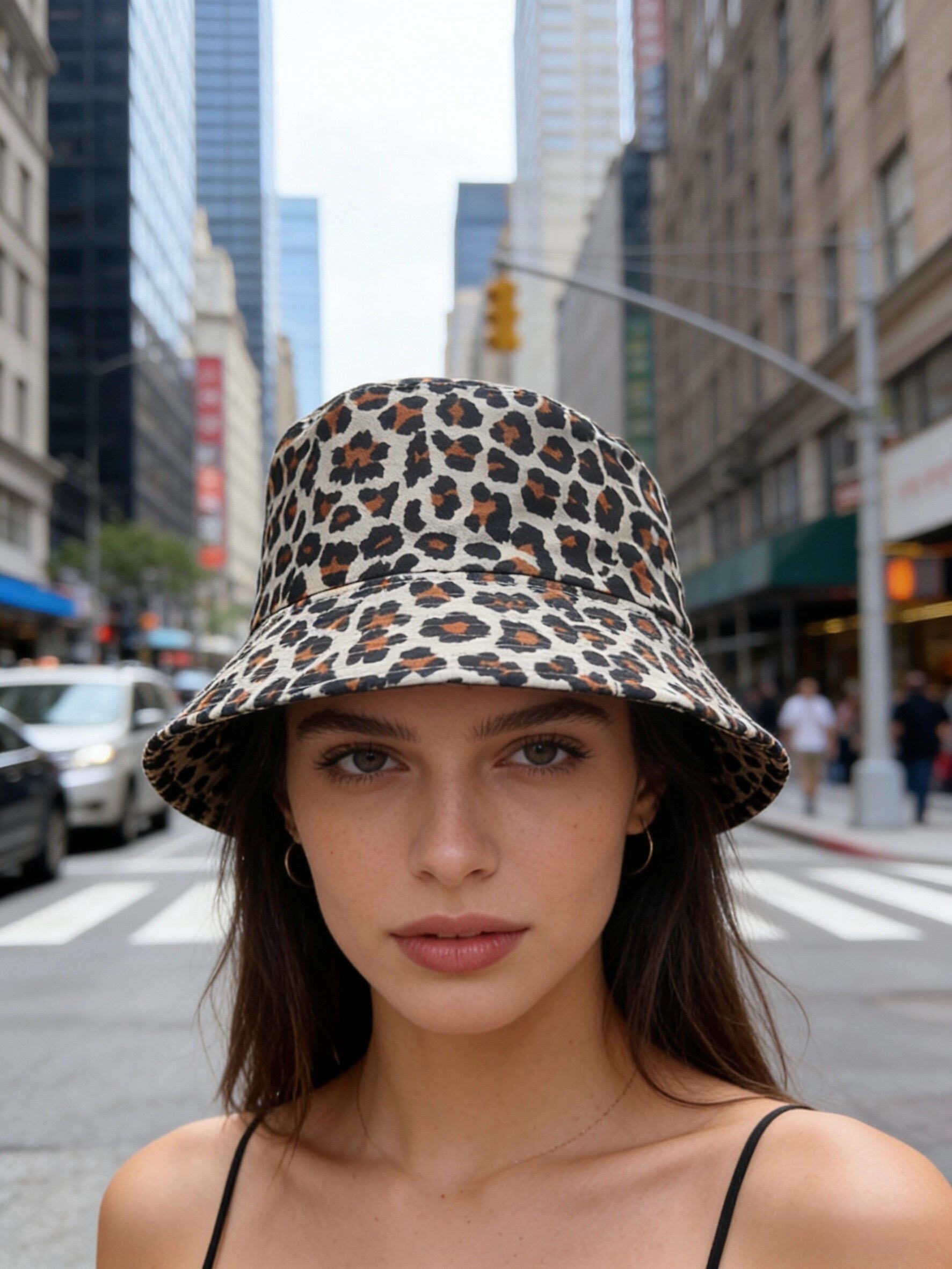 Grossiste LINETA - Bob Motifs leopard 5 Bob en coton