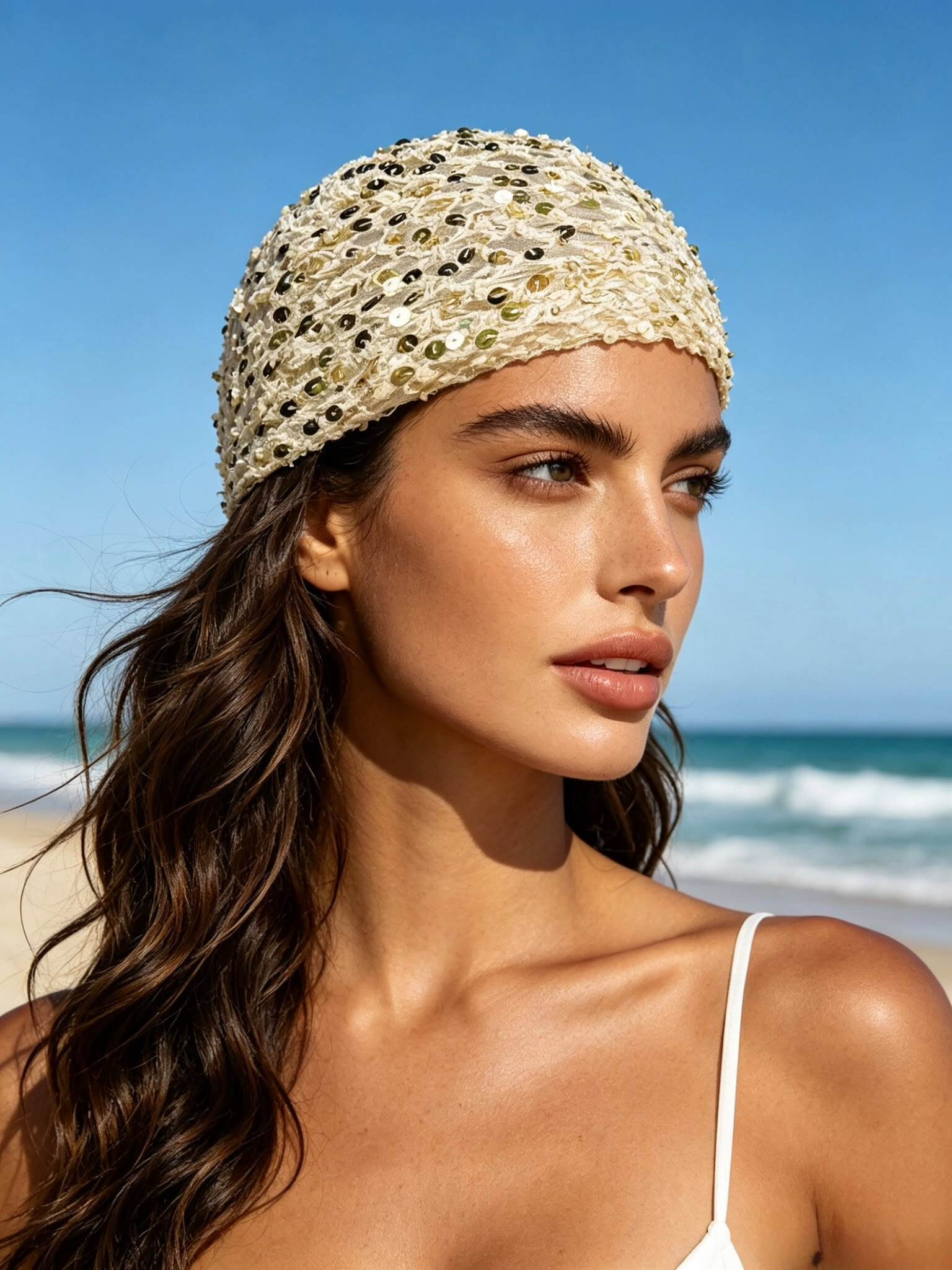 Wholesaler LINETA - Crochet hat with sequins