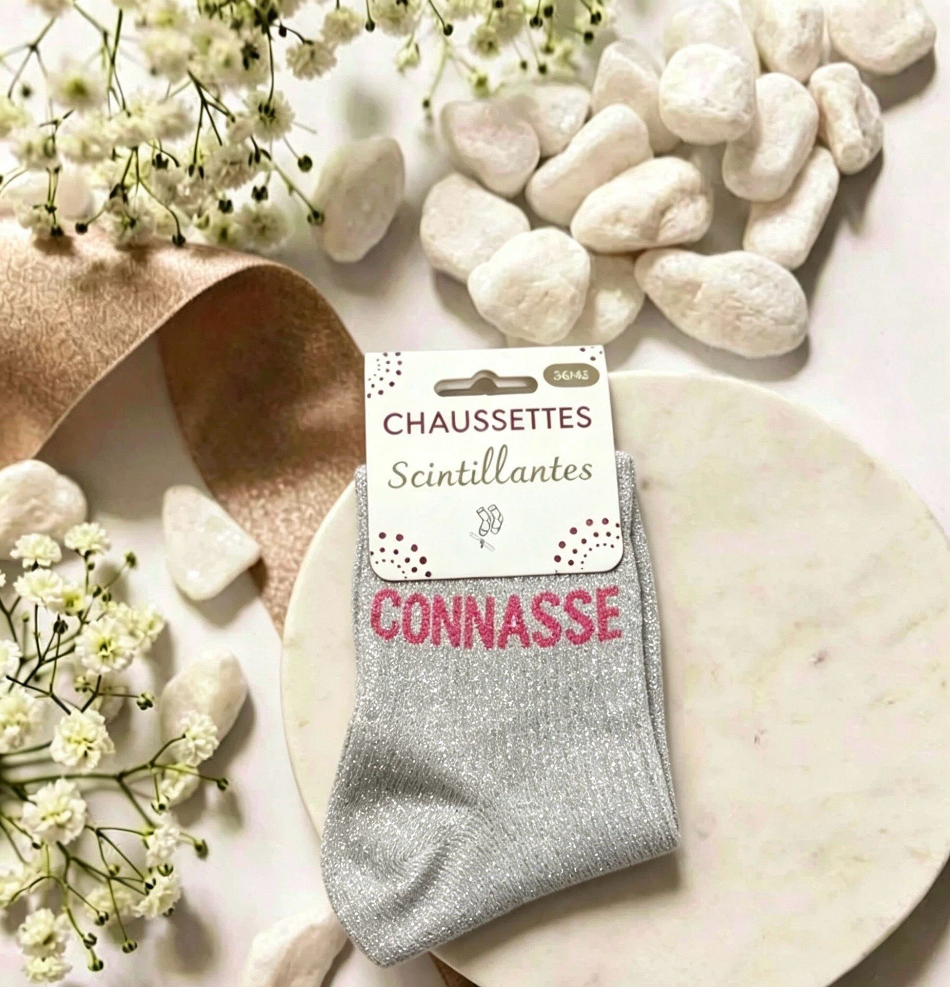 Großhändler LINETA - Graue 'Connasse' Sneakersocken