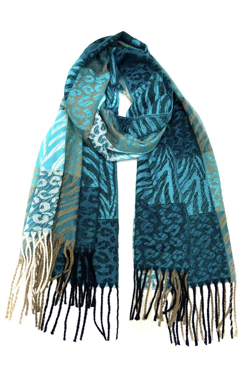 Grossiste LINETA - HH-188 Echarpe motif leopard