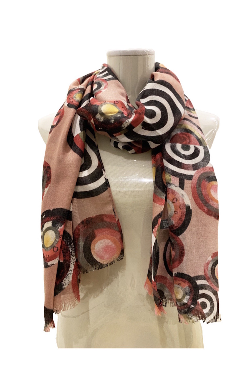 Grossiste LINETA - Foulards motifs rond'