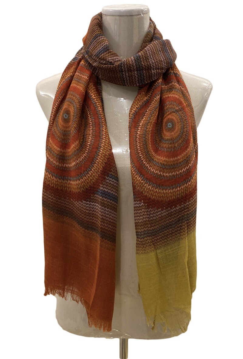 Grossiste LINETA - Foulards motifs rond'