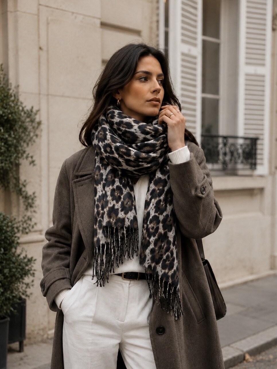 Grossiste LINETA - HG-119 Echarpe leopard