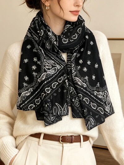 Grossiste LINETA - LN-100 Foulard tendance bandana Grossiste LINETA - LN-100 Foulard tendance bandana