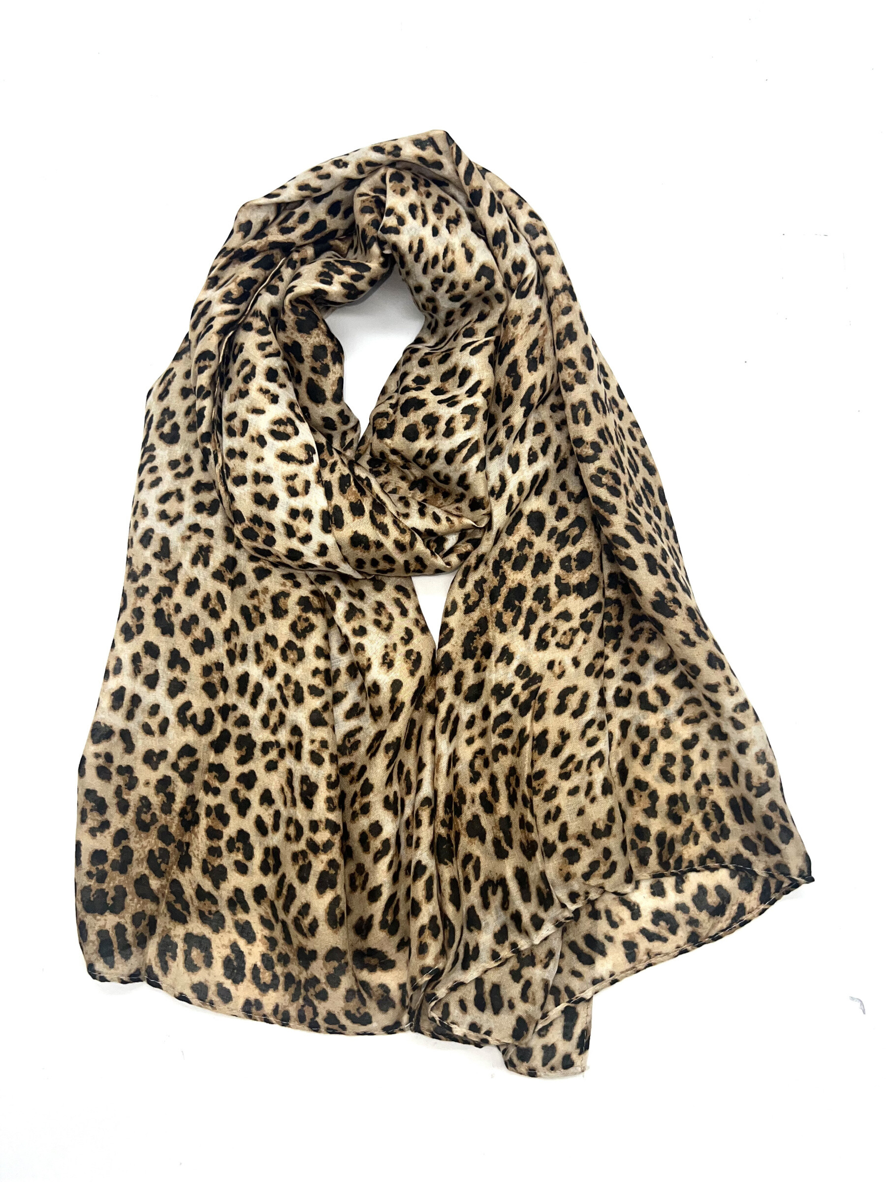 Grossiste LINETA - LN-82 Foulard motif leopard