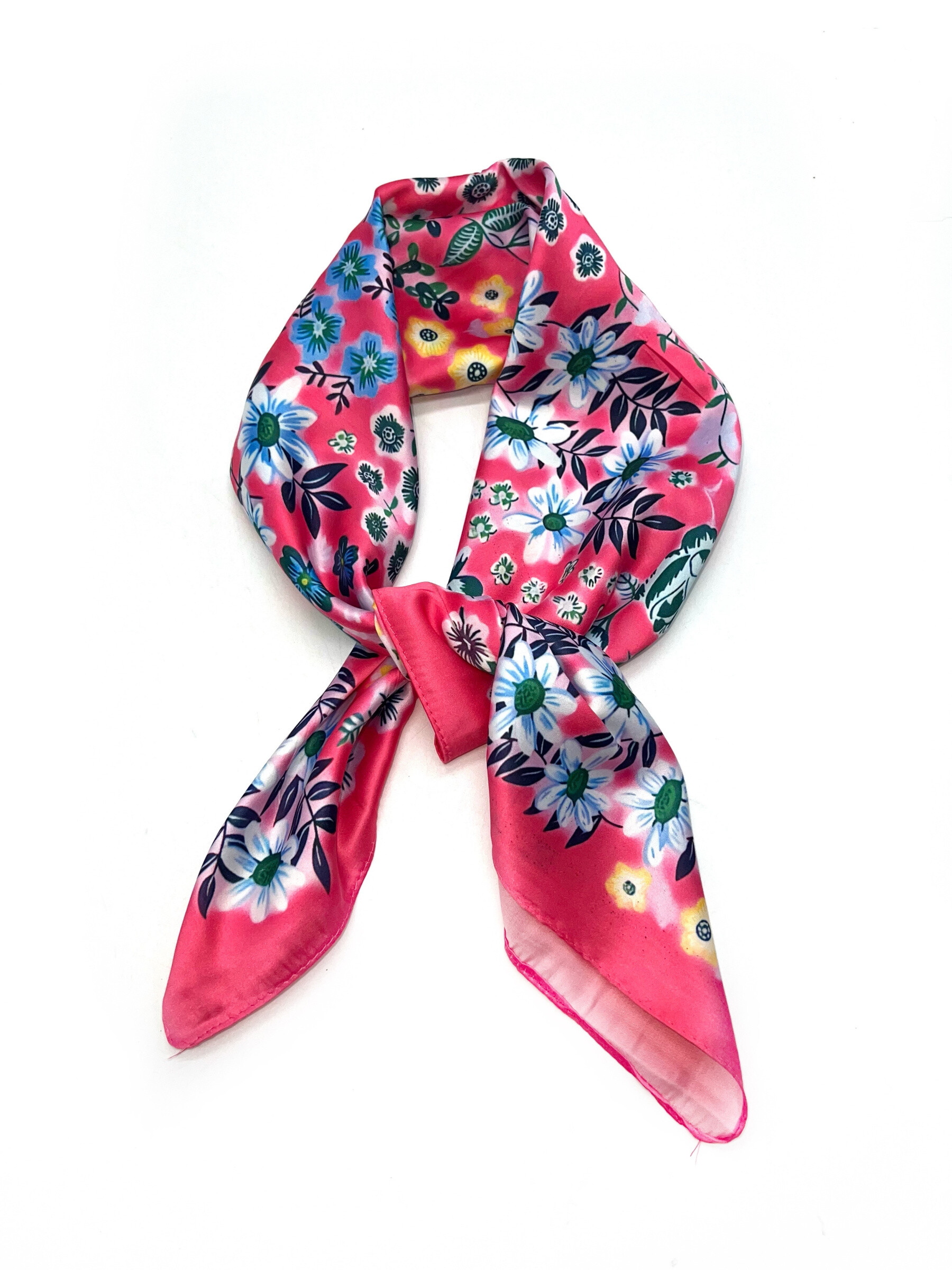 Wholesaler LINETA - Fleuri colorful square scarves