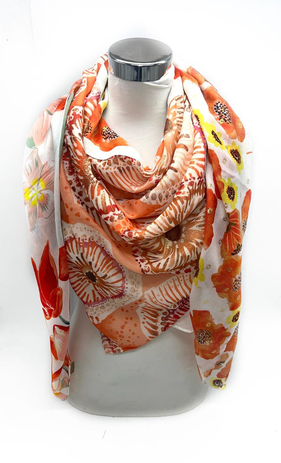 Wholesaler LINETA - Large Square Patchwork scarves - 4 in 1