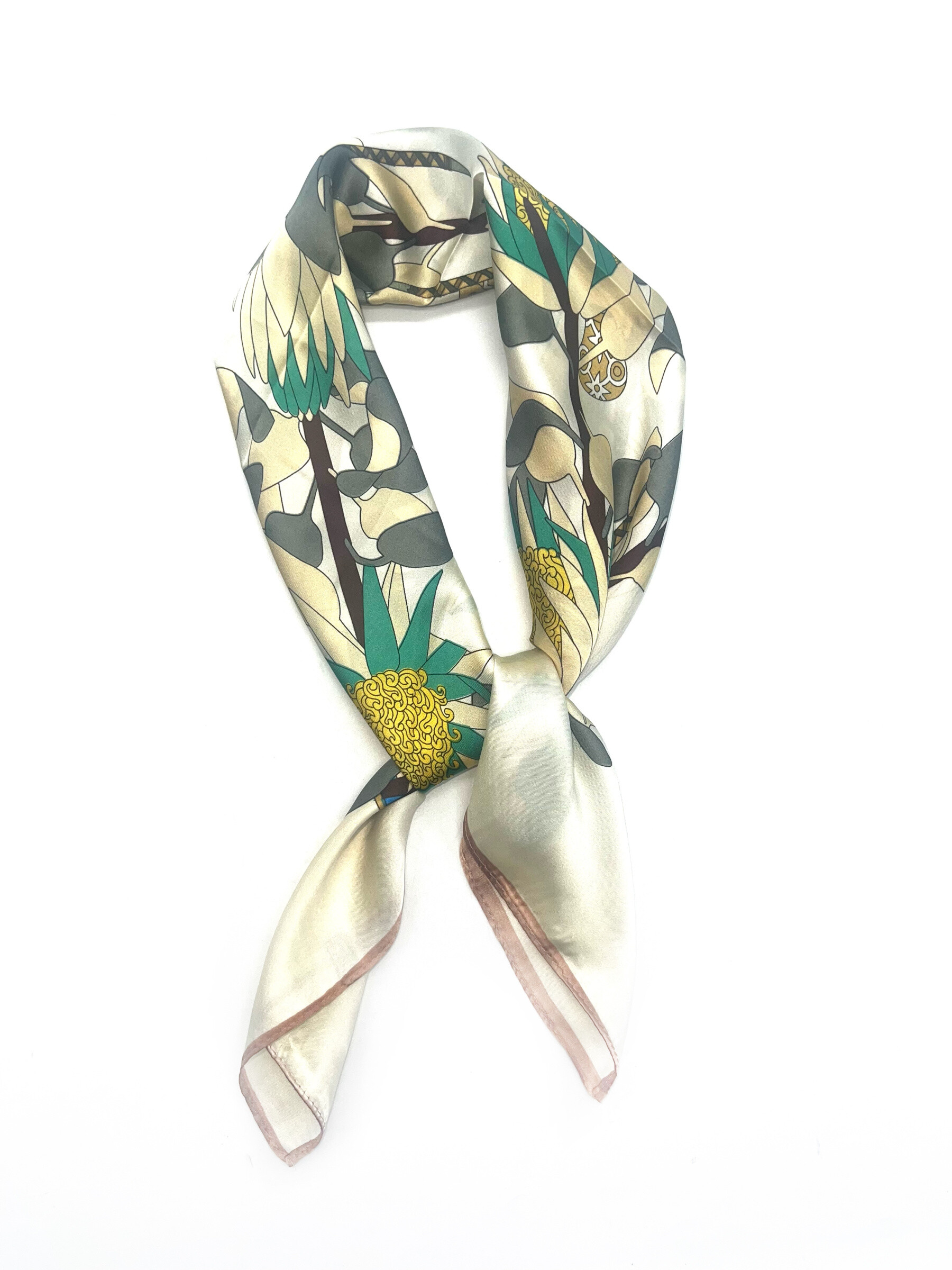 Wholesaler LINETA - Small Plant pattern scarf